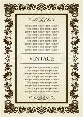 Gothic frame decorative clipart