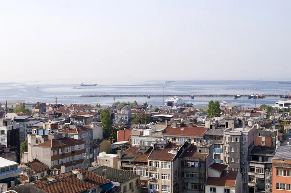 Panoramic view of Istanbul roofs — стокове фото