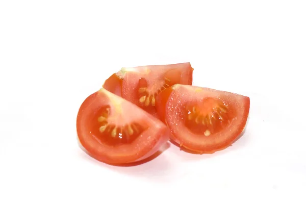 빨간 토마토를 슬라이스 — 스톡 사진