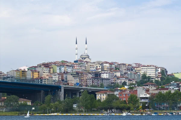 Panoramisch uitzicht op de Galata (Istanbul) — Stockfoto