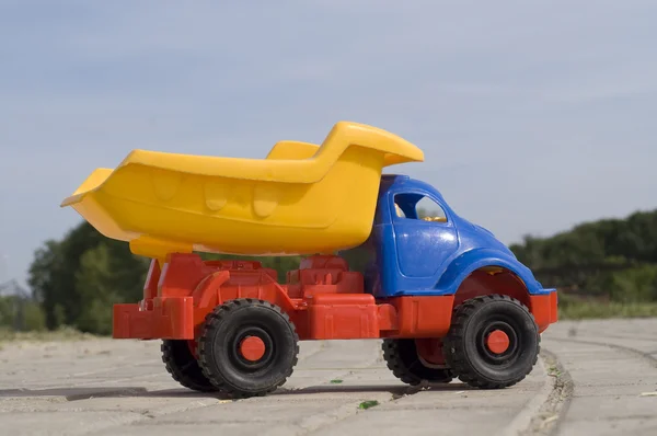 Baby toy dump truck — Stock Photo, Image