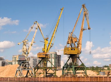 Harbor crane clipart