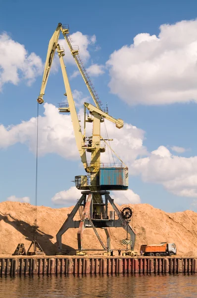 stock image Harbor crane