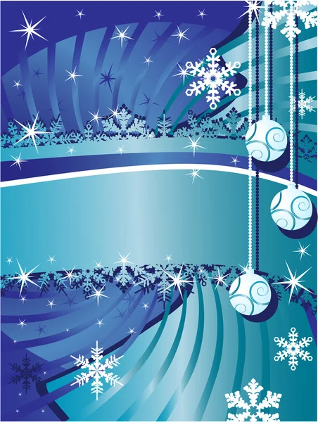 Christmas background with balls — Stock Vector
