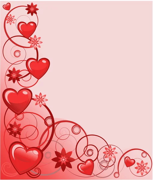 Carte de voeux Valentines — Image vectorielle