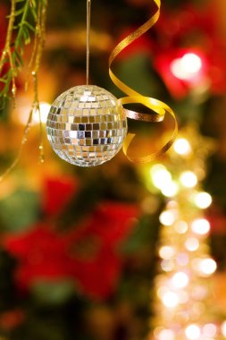 Christmas disco bauble clipart