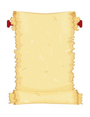 Old paper scroll illustration clipart