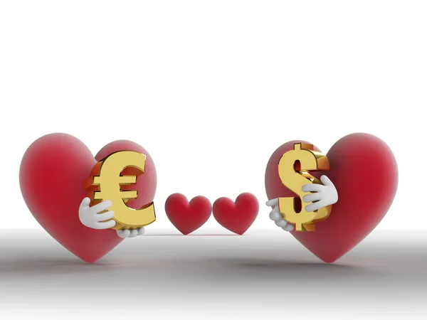 Örök alternatíva: Szerelem, a pénz vagy a L — Stock Fotó