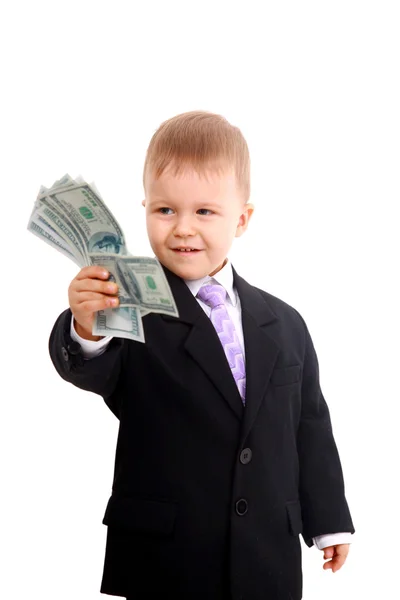 stock image Cute little boy holds