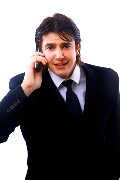 Empresário a fazer um telefonema — Fotografia de Stock