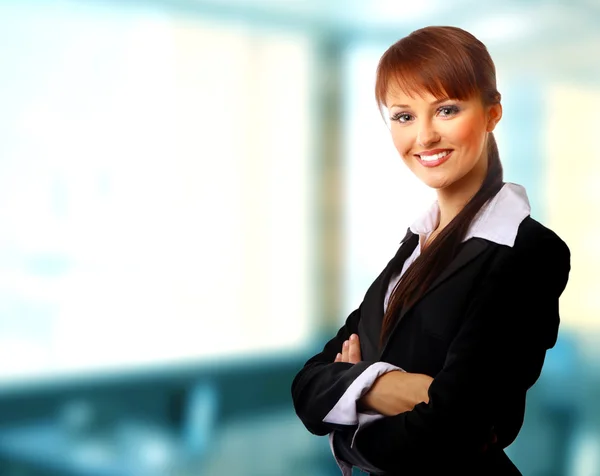 Positive business woman Royalty Free Stock Photos