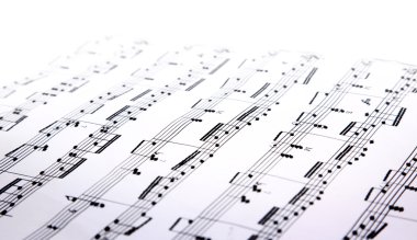 Music sheets clipart