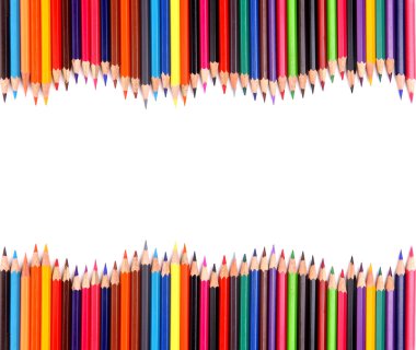 Color pencil isolated on white clipart