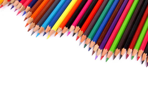 Färg penna isolerad på vit — Stockfoto