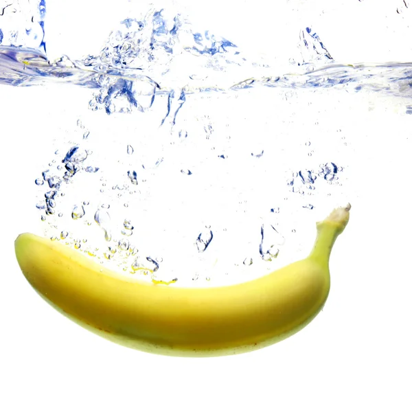 Banana in acqua — Foto Stock