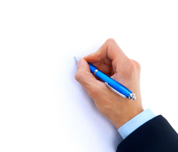 Human hand with pen — Stock Photo, Image