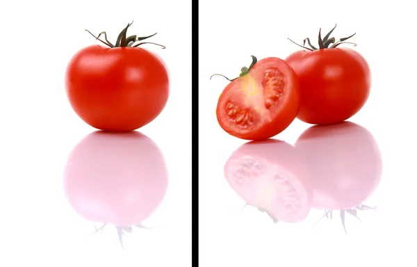 Świeże i soczyste pomidory — Zdjęcie stockowe
