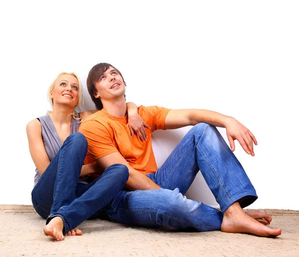 Young love smiling couple — Stock Photo, Image