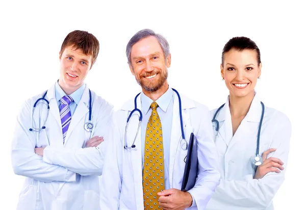 Leende läkare — Stockfoto