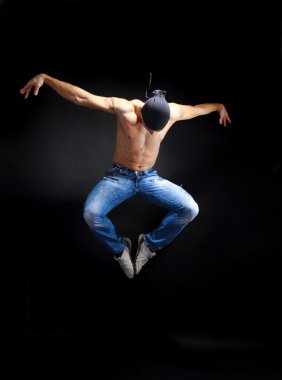 Stylish and cool breakdance clipart