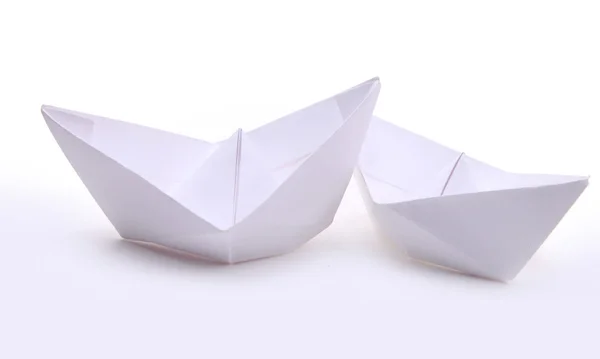 Três navios de papel — Fotografia de Stock