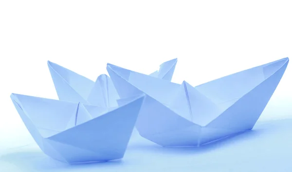 stock image Blue Paper boat