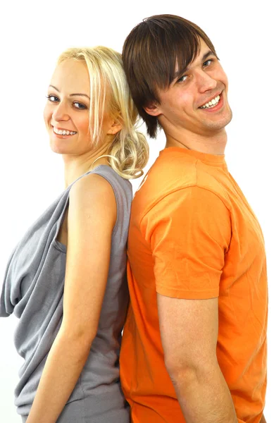 Happy smiling couple in love — Stock Photo, Image