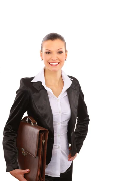 Geschäftsfrau. isoliert über weißem Hintergrund — Stockfoto