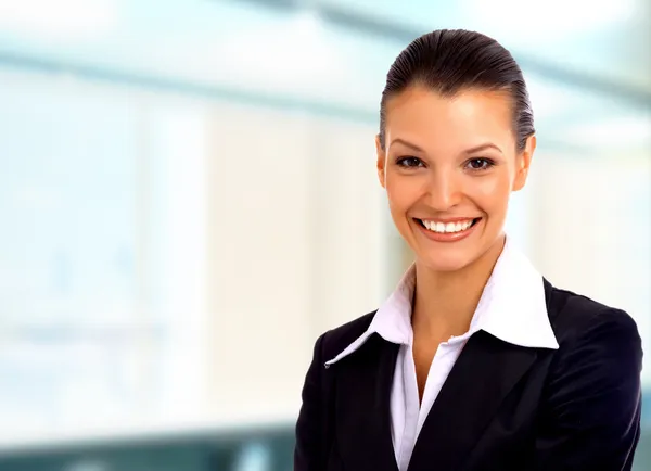 Positive business woman Stock Photo