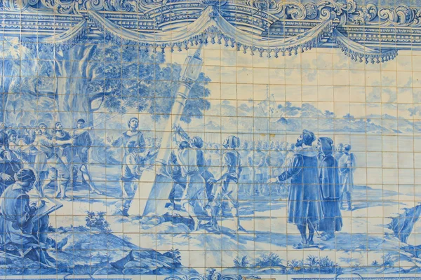stock image Vintage tiles from Lisbon, Portugal.