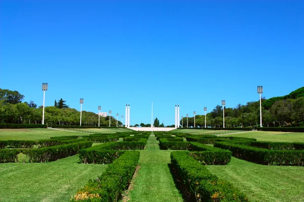 Парк Эдуарда VII, Лиссабон, Португалия — стоковое фото