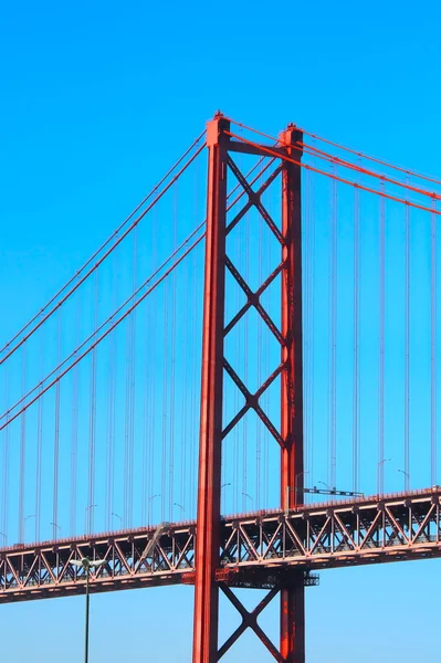 Large bridge over river in Lisbon — Stock Photo, Image