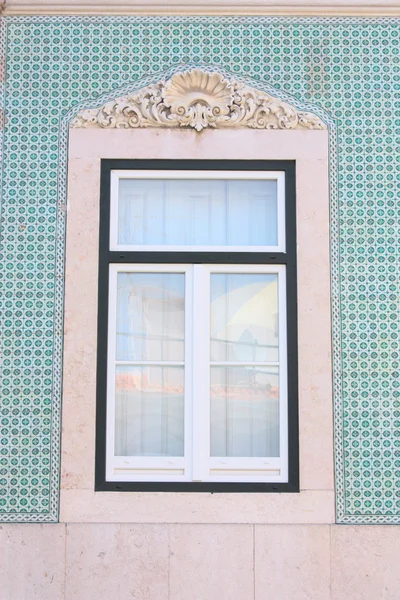 stock image Old window of traditional fisherman hous