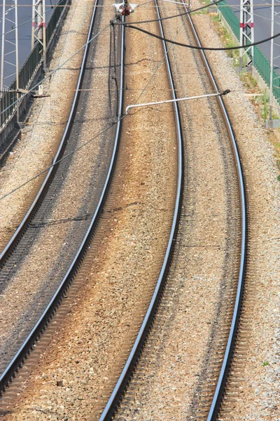 Spoorlijn achtergrond — Stockfoto