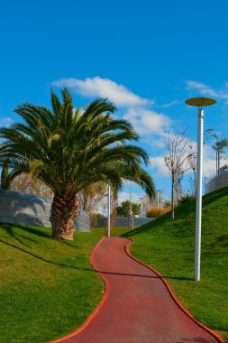 yolunu kullanarak landscaped park