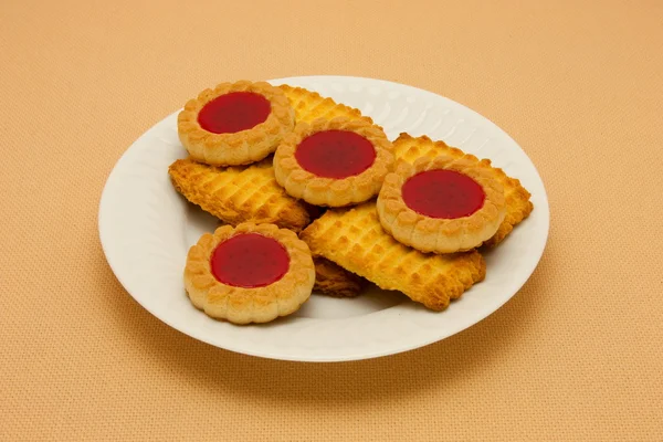 Prato de Cookies — Fotografia de Stock