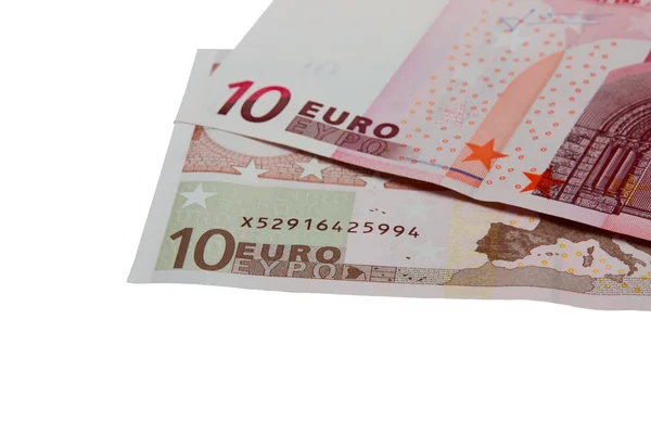 Billetes en euros dinero — Foto de Stock