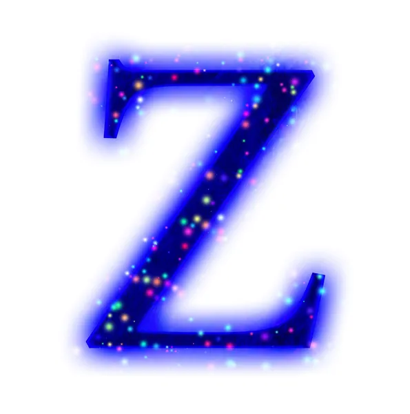 Christmas font - alphabet letter Z — Stock Photo, Image