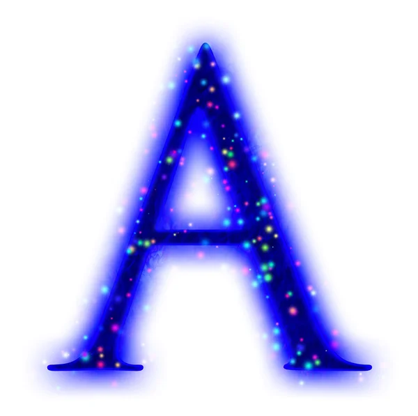 Christmas font - letter A — Stock Photo, Image