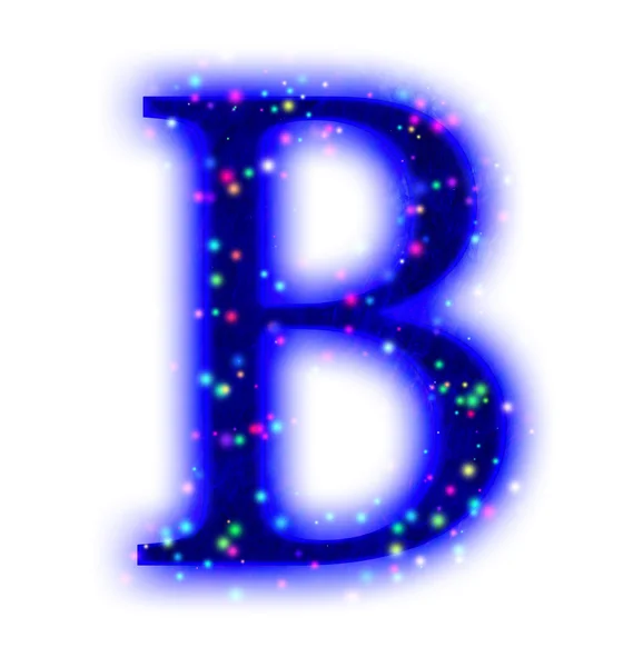 Christmas font - letter B — Stock Photo, Image