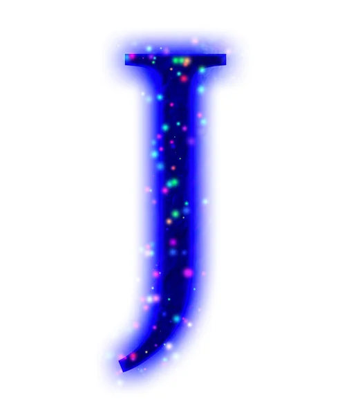 Christmas font - letter J — Stock Photo, Image