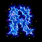 Christmas star font - letter R — Stock Photo © silverkblack #1427792