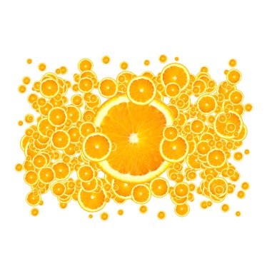 Juicy Orange Background clipart