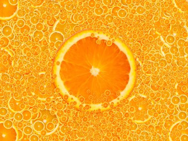 Juicy Orange Background clipart