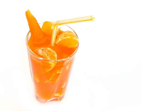 Suco de cenoura de laranja fresco — Fotografia de Stock
