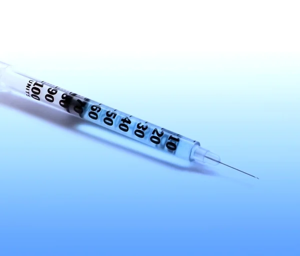 Jeringa de insulina — Foto de Stock
