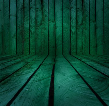 Dark-Green Wood Room clipart