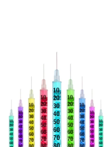 Colorful Syringes — Stock Photo, Image