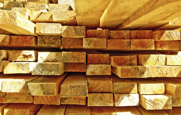 Construcción apilada Madera — Foto de Stock
