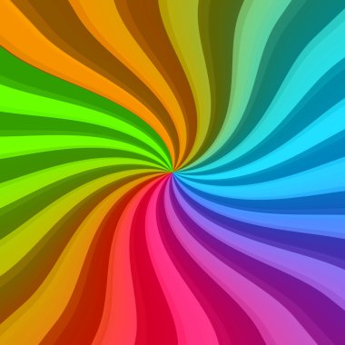 Colorful Twisted Rays clipart